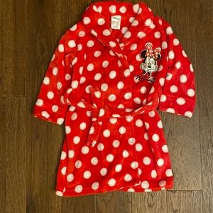 Disney Minnie Mouse Toddler Girls Robe 2/3T